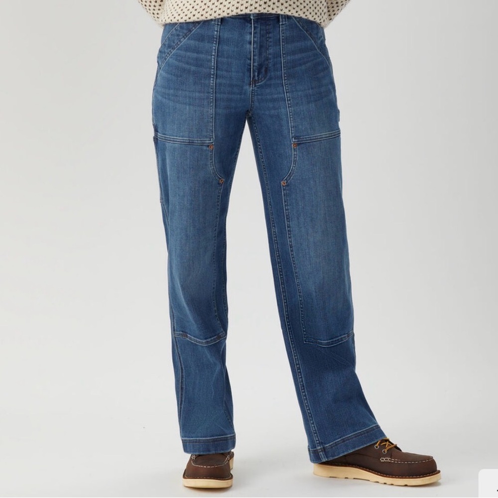Duluth Women's Double Flex Denim Relaxed Leg Jeans Sz 12-0157